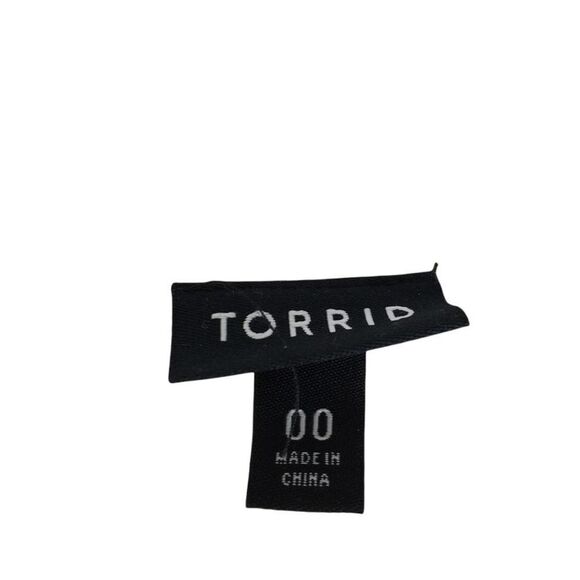 Torrid 14677924 PEACH FLORAL GAUZE HI-LO DRESS Shirred Embroidered Button V Neck - Picture 7 of 12